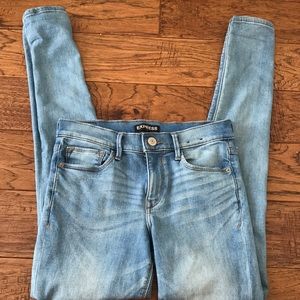 Express Legging, mid rise jeans